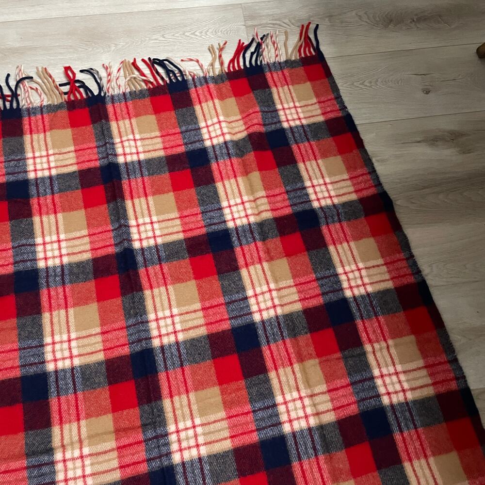 Vintage Pendleton Robe In A Bag Stadium Lap Blanket 52"x70" Virgin Wool Throw - Picture 12 of 16